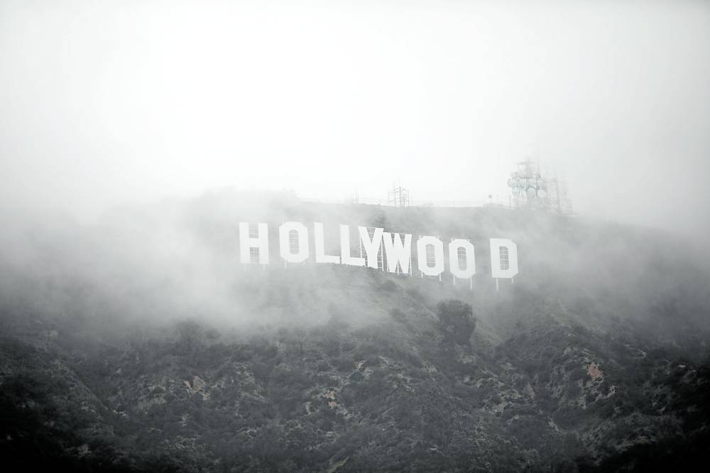 Snow over Hollywood Rare winter storm source of delight