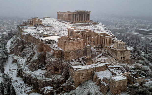 Athens snowstorm