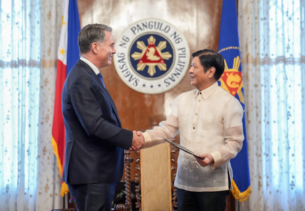 Australian Deputy Prime Minister and Minister of Defense Richard Marles and his delegation pay courtesy call to President Ferdinand “Bongbong” Marcos Jr. at the Malacañang Palace on Wednesday, February 22, 2023. | Photo courtesy to PCO