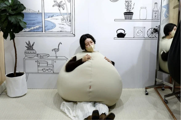 Japan’s ‘wearable beanbag’