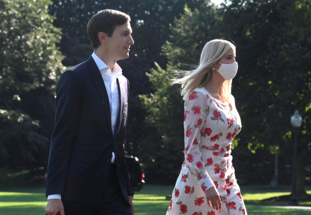 Ivanka Trump and Jared Kushner return to the White House after weekend at New Jersey golf club