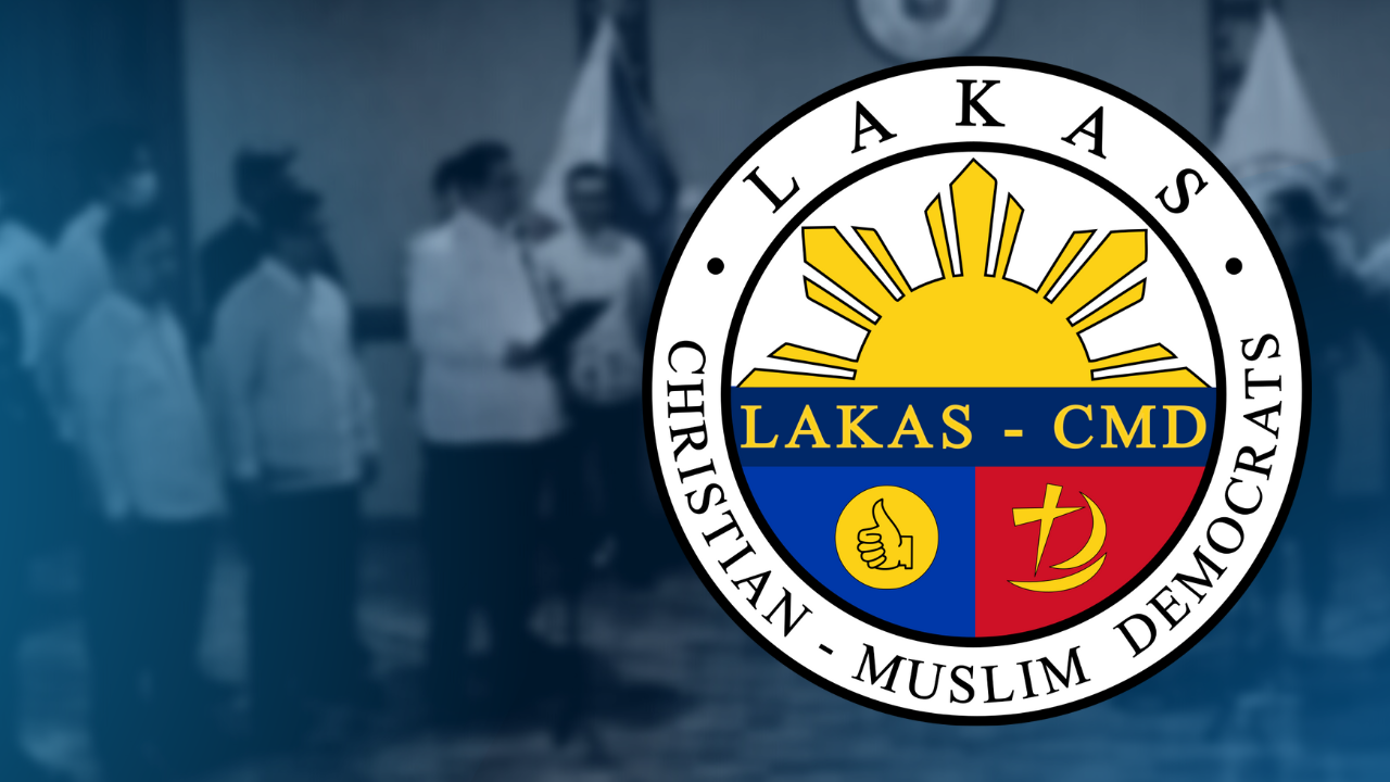 PHOTO: Logo of Lakas-CMD political party STORY: Lakas-CMD members in House now at 102 after 2 solons join