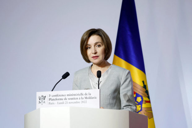 Moldova's president Maia Sandu