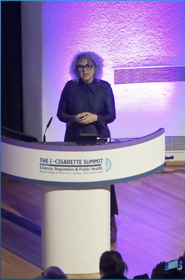 Dr. Debbie Robson, RMN, senior lecturer in Tobacco Harm Reduction National Addiction Centre, Institute of Psychiatry, Psychology & Neuroscience UK.