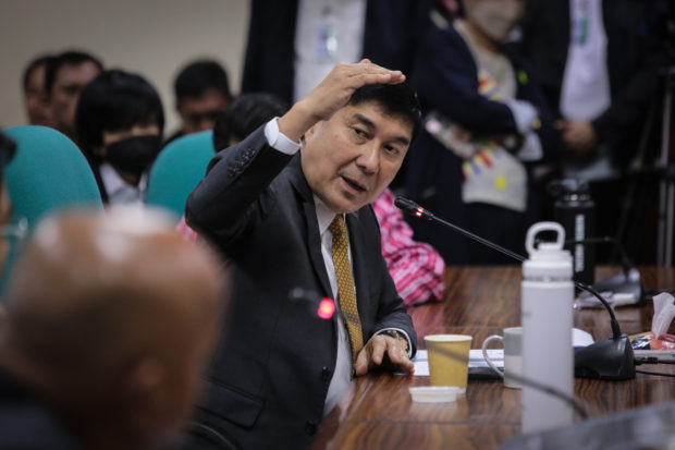 In Photo: Senator Raffy Tulfo speaking during a Senate hearing. Senator Raffy Tulfo, who, on Tuesday said he warned President Ferdinand “Bongbong” Marcos Jr. of the possible severe national security threat brought about by the National Grid Corporation of the Philippines (NGCP), being partly owned by China.