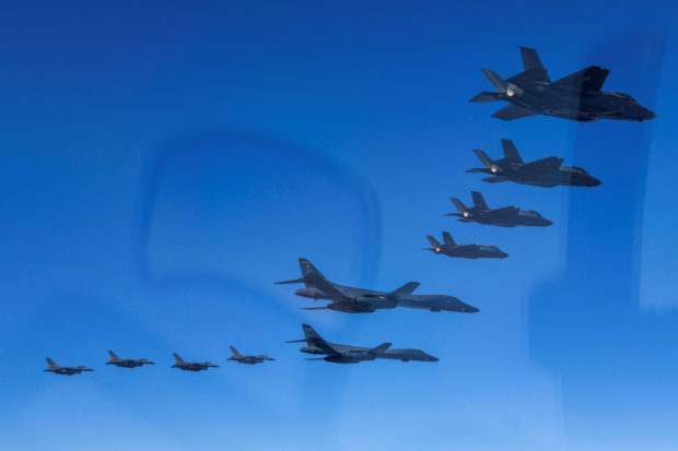 U.S. and South Korea air forces conduct a joint air drill