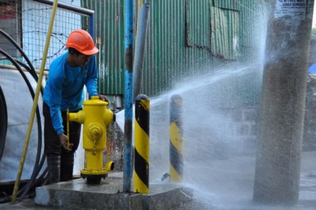 A Manila Water personnel tests the water pressure of a fire hydrant in the Metro Manila. This is just one of the 3,368 Manila Water hydrants in the East Zone of Metro Manila and Rizal. The hydrants are subjected to an annual three-way test which ensures operability especially during summer.