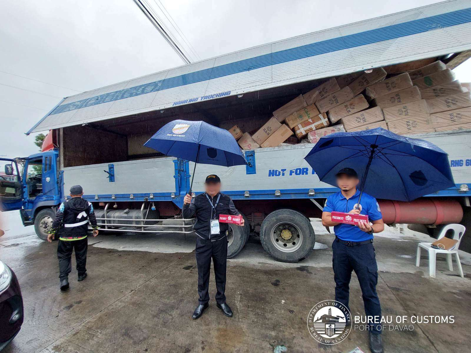BOC: P3-M smuggled cigarettes seized in Davao City | Inquirer News