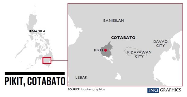 Pikit in Cotabato map STORY: Another gun attack kills Cotabato student