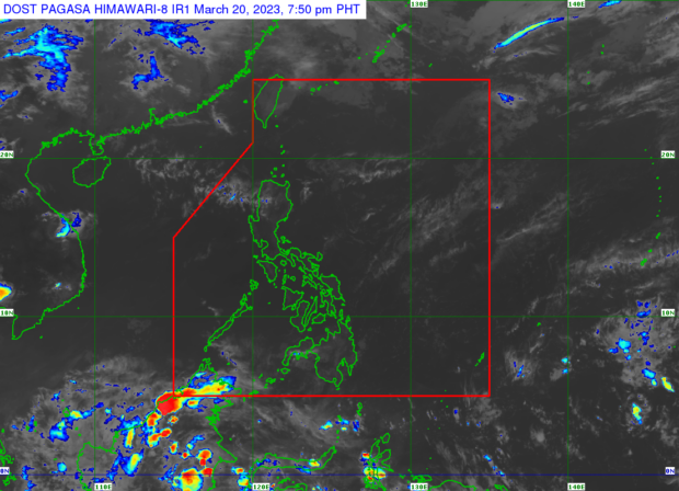Generally fair weather will prevail over the country on Tuesday with only a small chance of rain due to localized thunderstorms, said the Philippine Atmospheric, Geophysical, and Astronomical Services Administration (Pagasa).
