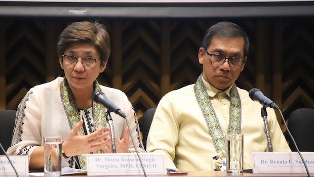 Maria Rosario Vergeire and Renato Solidum. STORY: DOH transfers tech advisory council to DOST