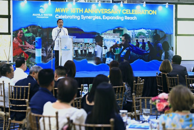 Jocot de Dios at MWF 18th anniversary celebration. STORY: Manila Water Foundation lauds partners in WASH mission