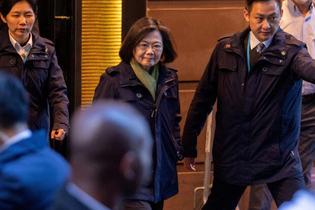 The U.S. and Taiwan are closer than ever, Taiwan's President Tsai Ing-wen told supporters during a stopover in New York