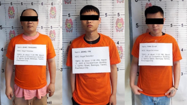 3 Chinese nationals arrested in Parañaque City for illegal detention