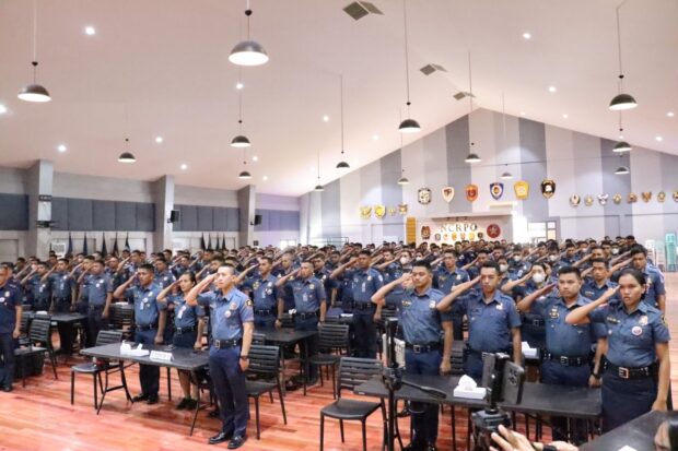 Personnel of the National Capital Region Police Office will undergo training and immersion programs to strengthen the police presence and assist barangays in ensuring safety and security within the metro. (Photo courtesy of NCRPO)