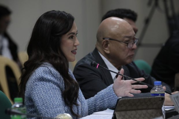 Movie and Television Review and Classification Board (MTRCB) Chairperson Lala Sotto-Antonio appeals to the Committee on Public Information and Mass Media chaired by Sen. Robinhood C. Padilla for the enhancement of the Board’s mandate. Courtesy: Voltaire F. Domingo/Senate PRIB