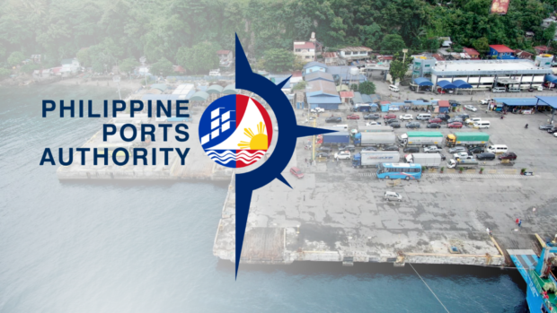 Port of Calapan with PPA logo superimposed. STORY: LIST: Items that may be confiscated in PPA-managed ports