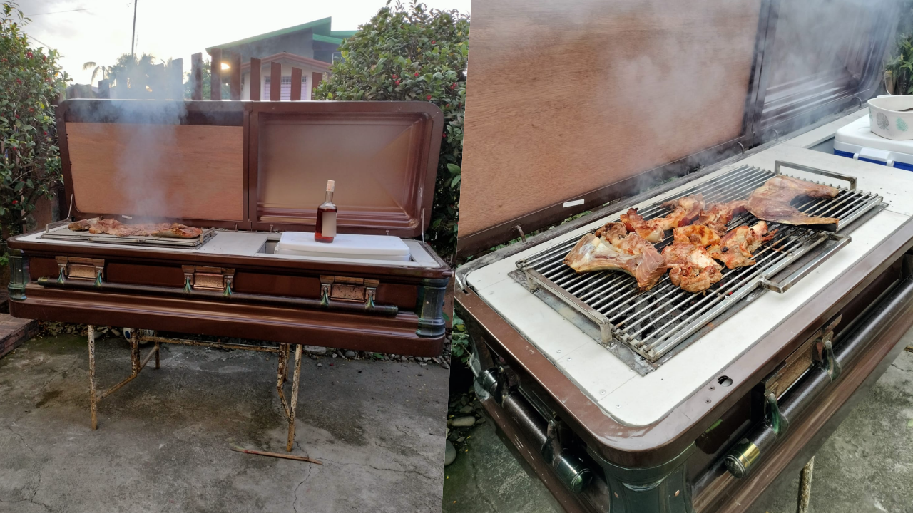 Man turns casket into BBQ grill in North Cotabato | Inquirer News