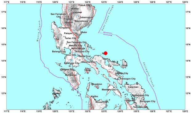 earthquake in camarines norte
