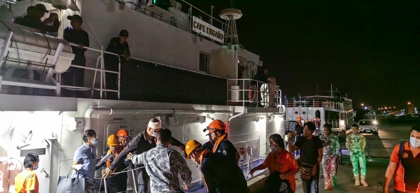 The Philippine Coast Guard (PCG) said on Thursday that it assisted an injured Filipino crew member of a United Kingdom vessel Motor Tanker Kmarin Diamond.