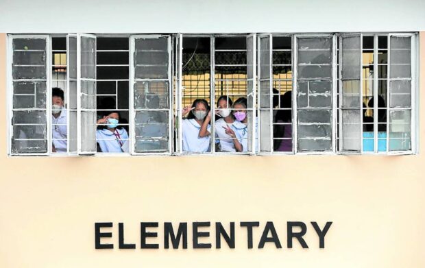 It may be critical these days to keep classrooms well-ventilated, like here at Commonwealth Elementary School in Quezon City.  STORY: Schools can call off classes due to heat – DepEd