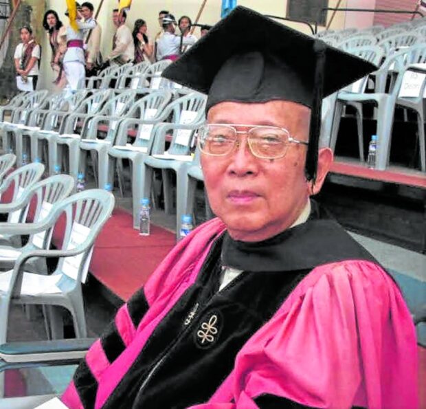 Emanuel Soriano STORY: Former UP president Emanuel Soriano; 86