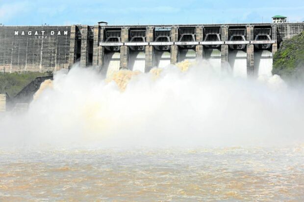 MAGAT DAM / FILE / SAVED NOVEMBER 14, 2020The Magat Dam releases water in its reservoir after it reaches its spilling level during Typhoon Rosita on October 31, 2018 INQUIRER PHOTO / GRIG C. MONTEGRANDE