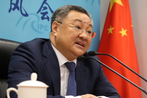 FILE PHOTO: Fu Cong, head of arms control department of Chinese foreign ministry, speaks at a news conference in Beijing