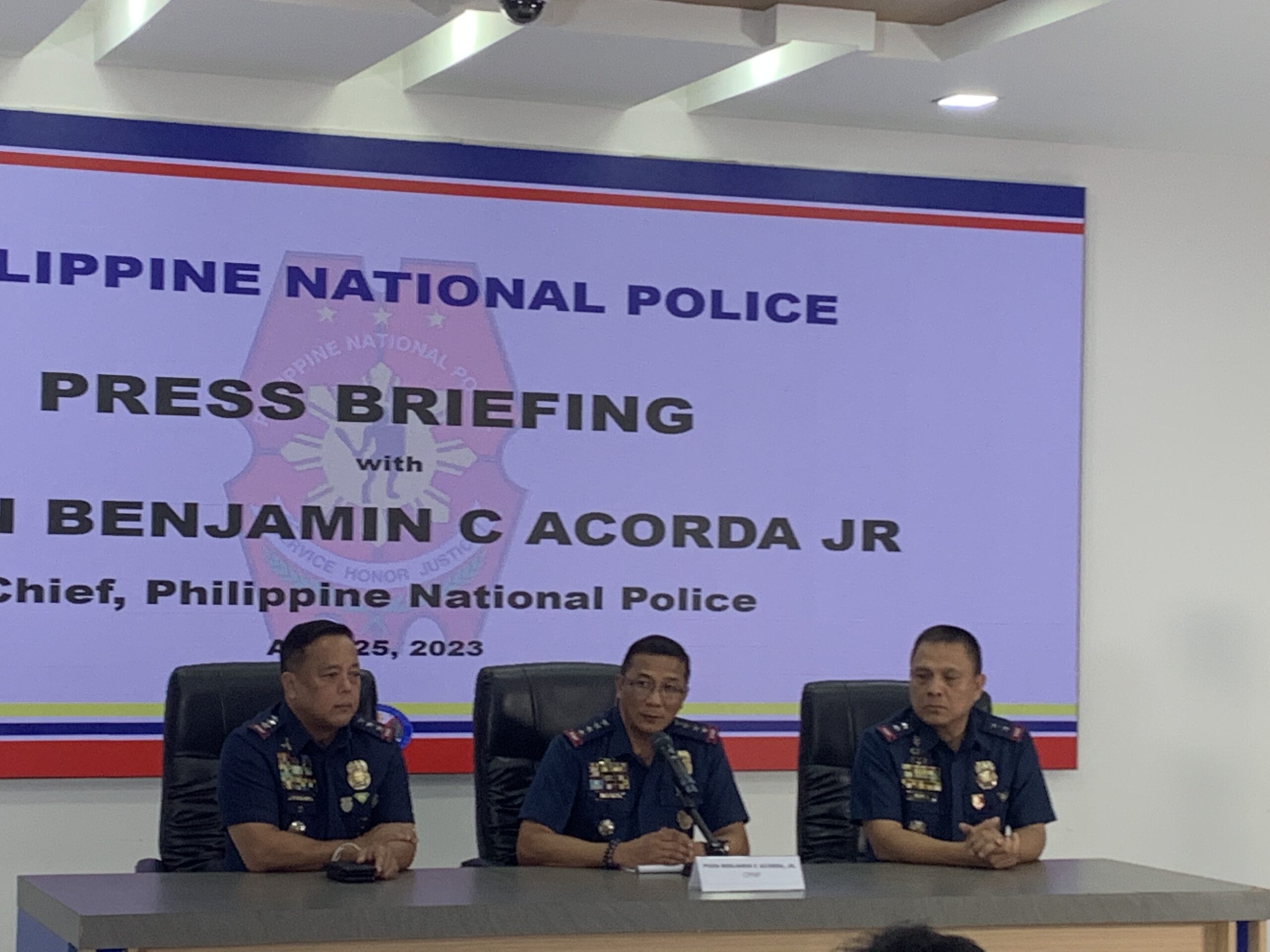 No plan to revamp police force yet, says PNP chief Acorda