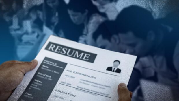 Stock photo of hands holding a resume. STORY: More millennials, Gen Zs get side jobs – survey