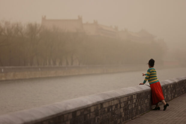 FILE PHOTO: Sandstorm in Beijing
