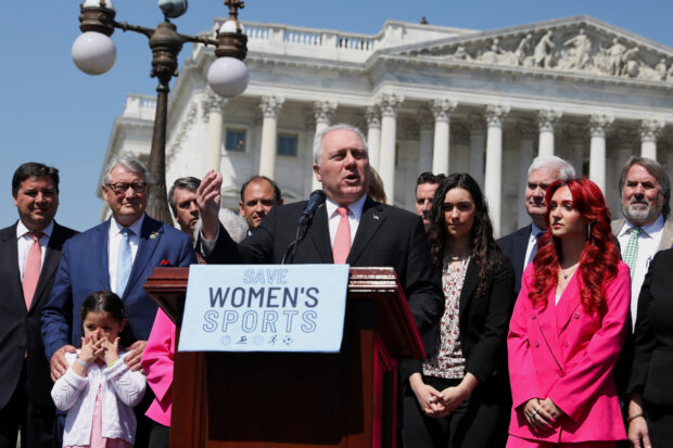 House Republicans hold a news conference on the "Protection of Women and Girls in Sports" Act on Capitol Hill in Washington