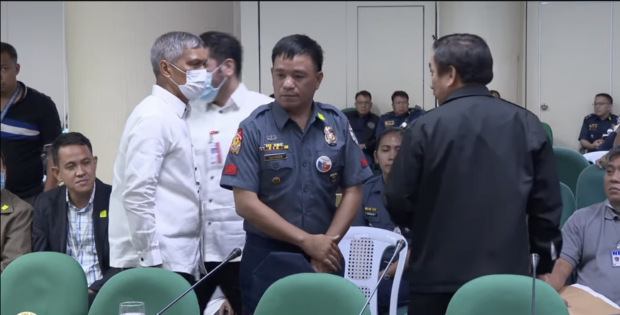 Senators on Wednesday cited in contempt a police officer who was tagged as the gunman of a shooting incident in Dumaguete City in 2021 due to inconsistencies in his testimony.