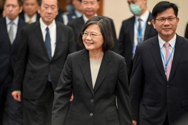 Tsai was due to leave for the United States on March 29, a stop on her way to firm ties with Guatemala and Belize after China snapped up another of the self-ruled island's few diplomatic allies last week. (Photo by Sam Yeh / AFP)
