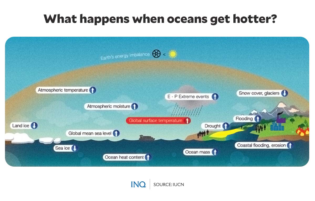 What happens when oceans get hotter?