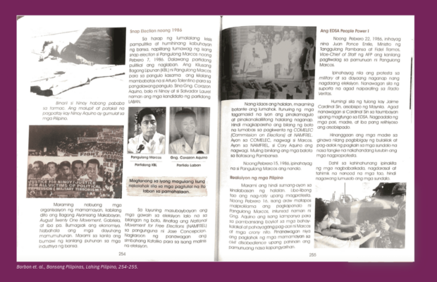 (Screenshots from the ‘The Dilemma of Philippine History Textbooks.’ / FEU Public Policy Center)