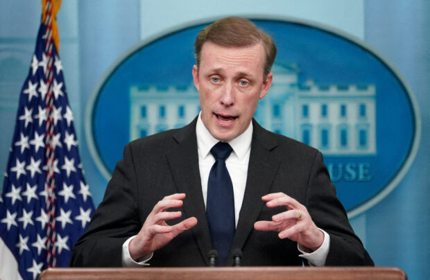 U.S. White House national security adviser Jake Sullivan speaks at a press briefing at the White House in Washington, U.S., December 12, 2022. REUTERS/Kevin Lamarque/File Photo