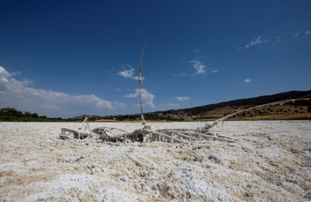 A view of Elizabeth Lake, that has been dried up for several years, as the region experiences extreme heat and drought conditions, in Elizabeth Lake, an unincorporated community in Los Angeles County, California, U.S., June 18, 2021. REUTERS/Aude Guerrucci//File Photo/File Photo