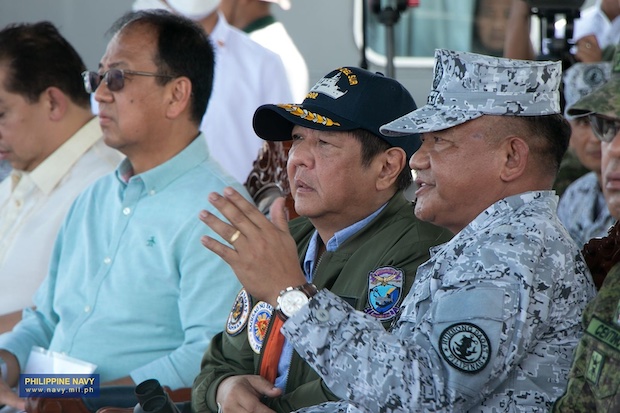 Carlito Galvez Jr., Ferdinand Marcos Jr., Toribio Adaci Jr. STORY: Philippine Navy probes failed launch of target drone