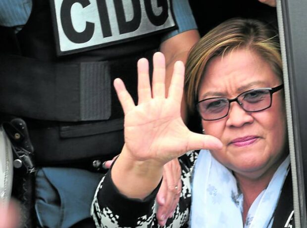 De Lima finally steps out of Camp Crame after almost 7 years 
