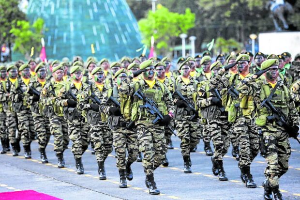REFORM The government is introducing reforms to the pension system for retired soldiers and policemen so it could devote additional resources to training of the country’s uniformed personnel. —INQUIRER FILE PHOTO