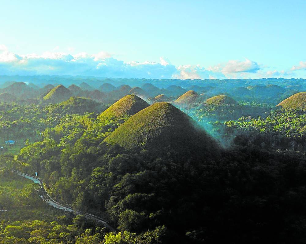 The famous Chocolate Hills. Bohol was recently named PH’s first Unesco ‘global geopark’.