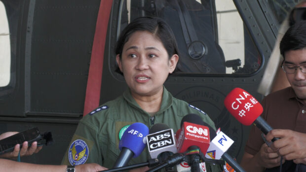 Spokesperson Col. Consuelo Castillo of the Philippine Air Force | PHOTO: Ryan Leagogo/INQUIRER.net