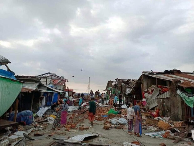 Hundreds feared dead after cyclone hits western Myanmar