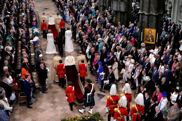 King and Queen at Westminster Abbey