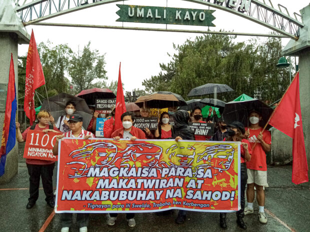 Different progressive groups in Baguio City mark Labor Day with a protest at the Igorot Park on Monday, May 1. (Photo by Jethro Bryan Andrada) 
