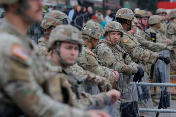 Nato peacekeeping soldiers