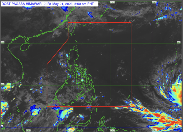 Pagasa says PH weather for May 21, 2023, will be cloudy with a chance of rain showers