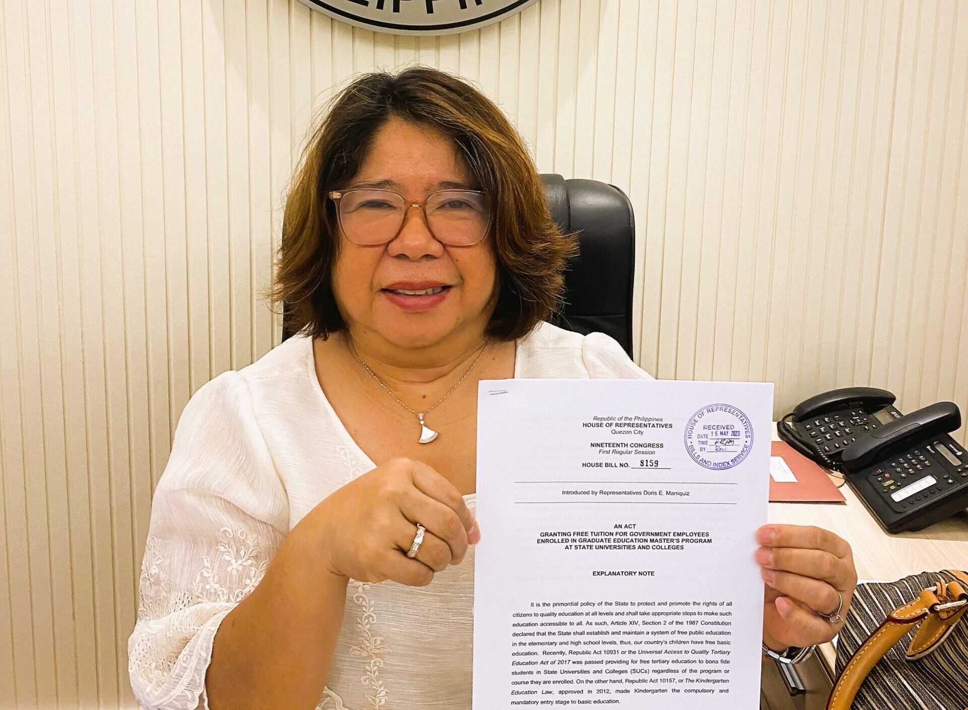 Zambales solon wants free tuition for gov’t workers obtaining master's ...