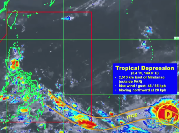 Pagasa says the approaching LPA is now a tropical depression and may enter PAR by next week